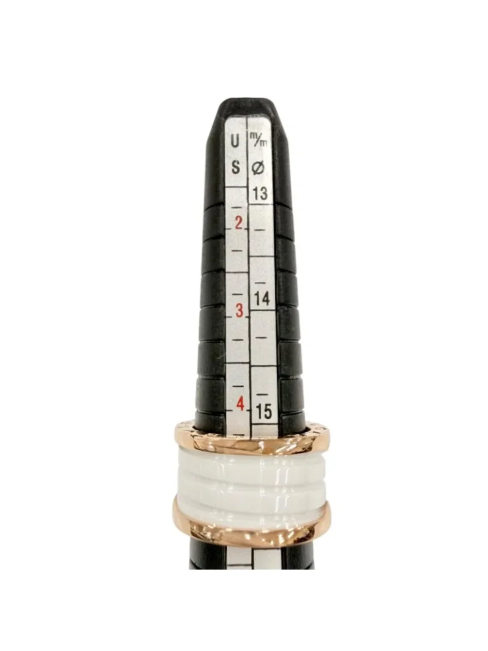 Bvlgari B-zero One Ring 750 Ceramic Pink Gold White
